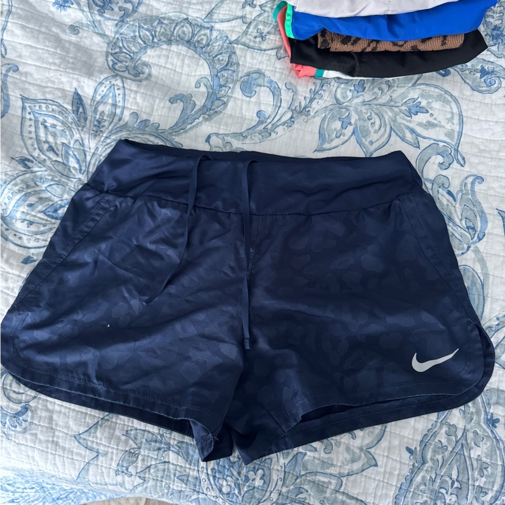 Nike Women's Navy Blue Athletic Shorts